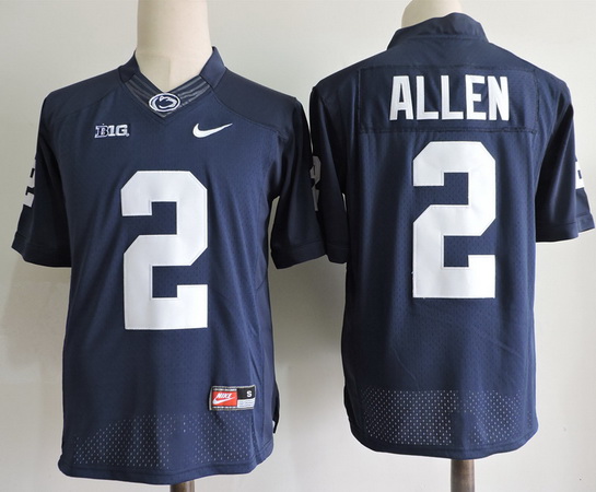 Men's Penn State Nittany Lions #2 Marcus Allen Navy Blue Limited College Football Stitched Nike NCAA Jersey