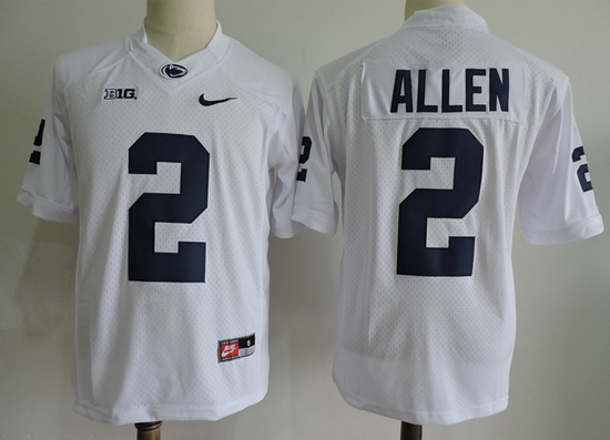 Men's Penn State Nittany Lions #2 Marcus Allen White Limited College Football Stitched Nike NCAA Jersey