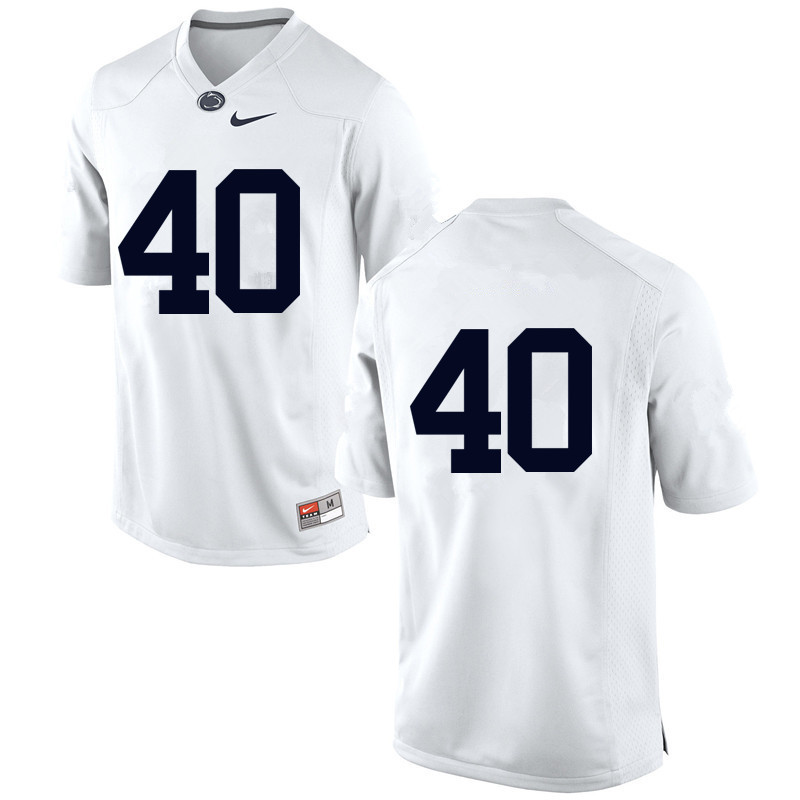 Men Penn State Nittany Lions #40 Jason Cabinda College Football Jerseys-White (No name)