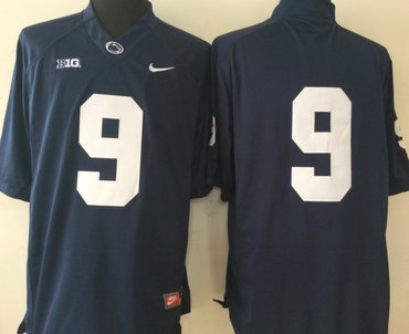 Youth Nittany Lions #9 Trace McSorley Navy Blue Stitched NCAA Jersey (No Name)