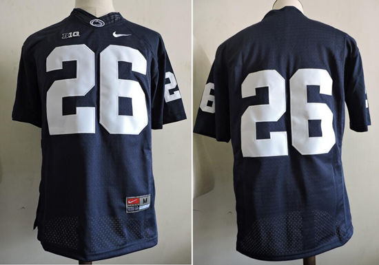 Men's Penn State Nittany Lions #26 Saquon Barkley Nike Navy Blue Limited Football Jersey -no name