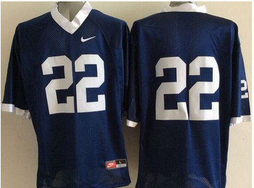 Penn State Nittany Lions #22 Navy Blue Stitched NCAA Jersey