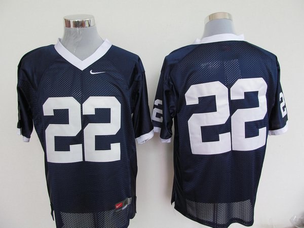 nittany lions #22 navy blue embroidered ncaa jerseys