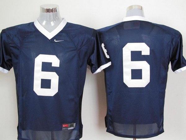 nittany lions #6 navy blue embroidered ncaa jerseys