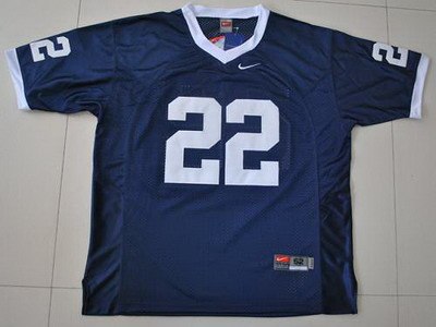 nittany lions #22 navy blue embroidered ncaa jersey