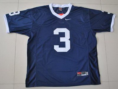 nittany lions #3 navy blue embroidered ncaa jersey