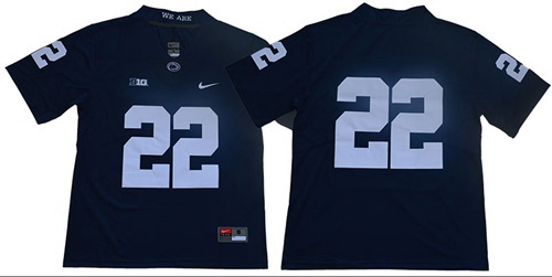 Nittany Lions #22 Navy Blue Limited Stitched College Jersey