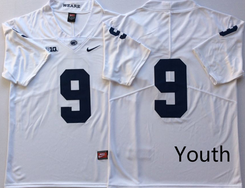 Youth Penn State Nittany Lions 9 Trace McSorley White Youth Nike College Football Jersey