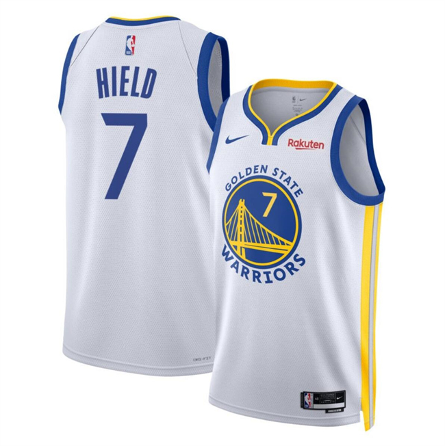 Men's Golden State Warriors #7 Buddy Hield Blue Icon Edition Stitched Basketball Jersey