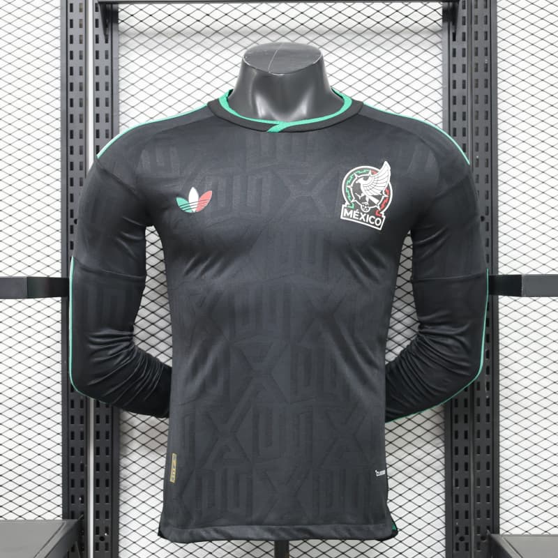2026 World Cup Mexico Mens Third Kit Football Player Version Long Shirt Jersey