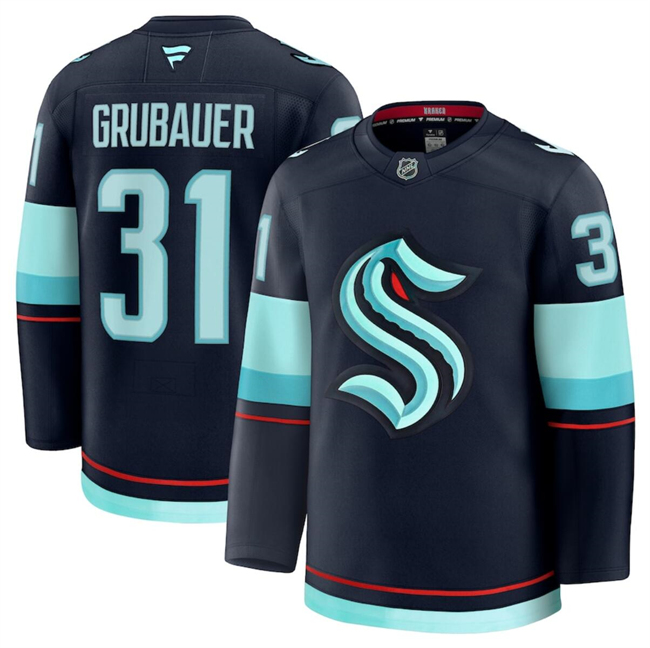 Men's Seattle Kraken Active Player Custom Navy 2024-25 Home Stitched Hockey Jersey Men's Seattle Kraken Active Player Custom Navy 2024-25 Home Stitched Hockey Jersey