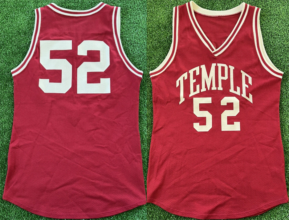 Men's Vintage 80s 90s Temple University Active Player Custom Red Stitched Jersey Men's Vintage 80s 90s Temple University Active Player Custom Red Stitched Jersey