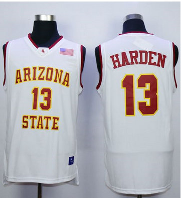 Arizona State Sun Devils #13 James Harden White Stitched NCAA Basketball Jersey Arizona State Sun Devils #13 James Harden White Stitched NCAA Basketball Jersey