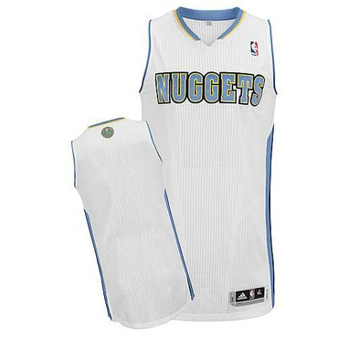 Denver Nuggets Revolution 30 Blank White Stitched NBA Jersey