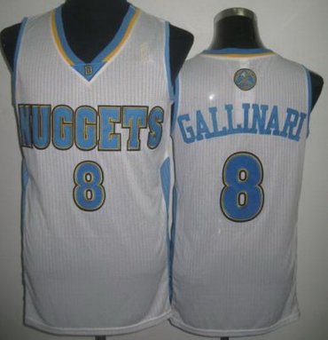 Denver Nuggets 8 Danilo Gallinari White Revolution 30 NBA Basketball Jerseys