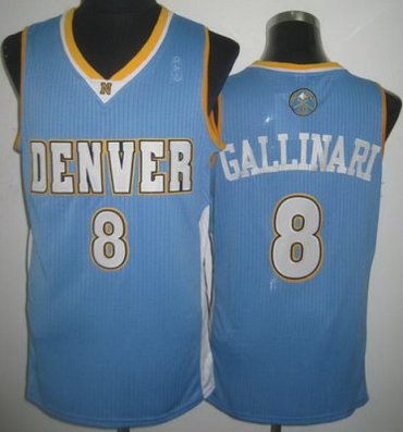 Denver Nuggets 8 Danilo Gallinari Light Blue Revolution 30 NBA Jerseys