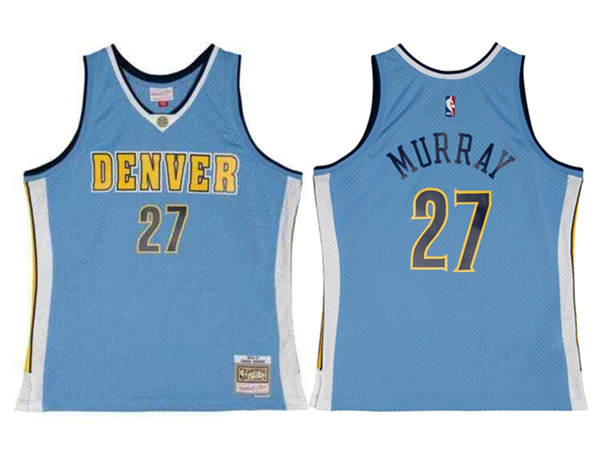 Men's Denver Nuggets #27 Jamal Murray Blue 2016-17 Mitchell & Ness Swingman Stitched Jersey