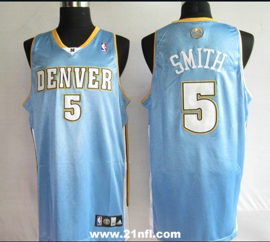 NBA Jerseys Denver Nuggets 5# SMITH L BLUE