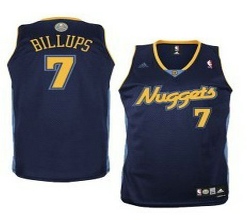 Denver Nuggets #7 Chauncey Billups Navy Blue Jersey