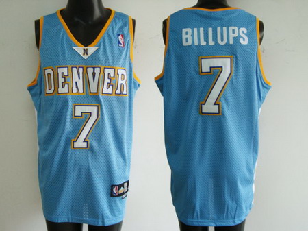 Denver Nuggets 7 C.Billups blue jerseys