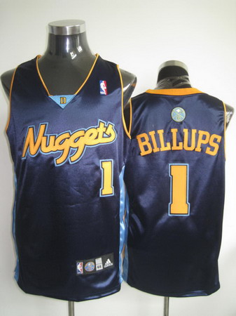 Denver Nuggets 1 BILLUPS blue jerseys