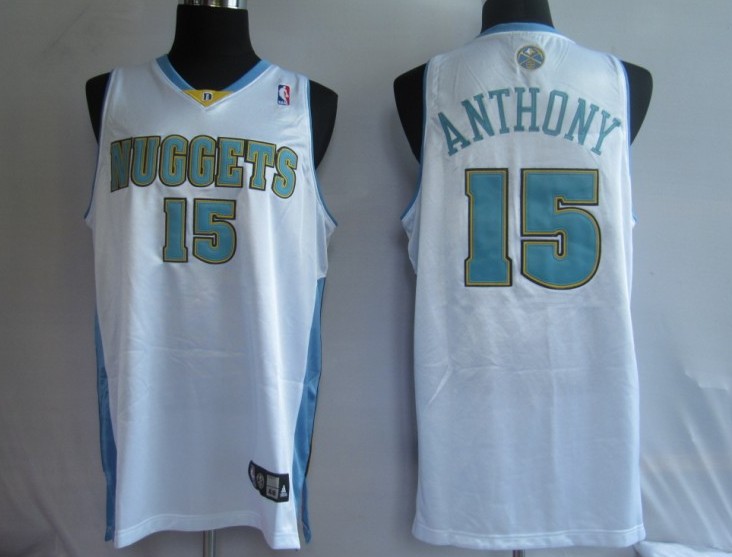 NBA Jerseys Denver Nuggets 15# SMITH white