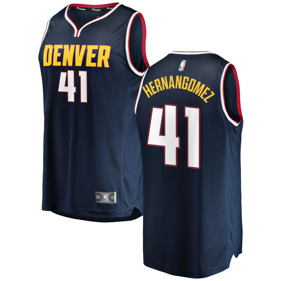 Nuggets 41 Juan Hernangomez Navy Nike Swingman Jersey