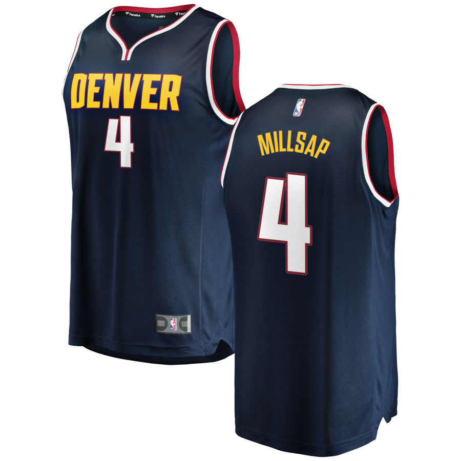 Nuggets 4 Paul Millsap Navy Nike Swingman Jersey