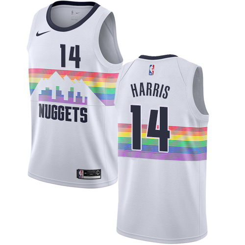 Nike Nuggets #14 Gary Harris White NBA Swingman City Edition 2018 19 Jersey