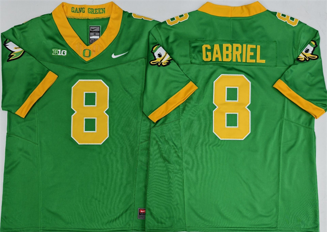 Men's Oregon Ducks #8 Dillon Gabriel Green 2026 F.U.S.E. Stitched Jersey