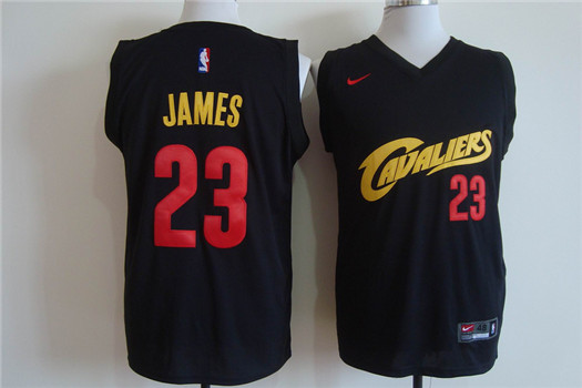 Cleveland Cavaliers #23 LeBron James Black Men's Stitched NBA Jersey -3 Cleveland Cavaliers #23 LeBron James Black Men's Stitched NBA Jersey -3