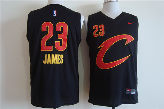 Cleveland Cavaliers #23 LeBron James Black Men's Stitched NBA Jersey -1 Cleveland Cavaliers #23 LeBron James Black Men's Stitched NBA Jersey -1