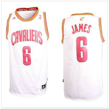 Revolution 30 Cavaliers #6 LeBron James White Home Stitched NBA Jersey Revolution 30 Cavaliers #6 LeBron James White Home Stitched NBA Jersey