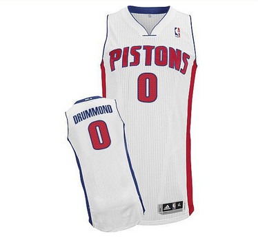 Detroit Pistons #0 Andre Drummond White Stitched NBA Jersey