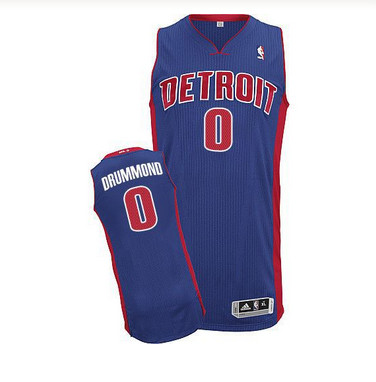 Detroit Pistons #0 Andre Drummond Blue Stitched NBA Jersey