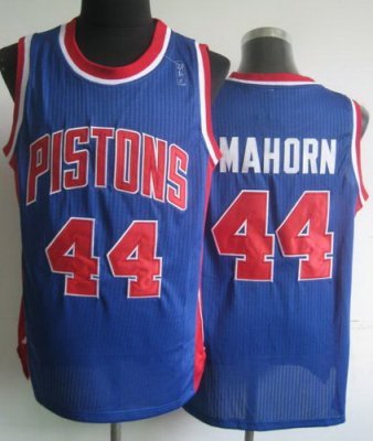 Detroit Pistons 44 Rick Mahorn Blue Revolution 30 NBA Jerseys