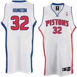 Detroit Pistons Hamilton #32 White Jersey