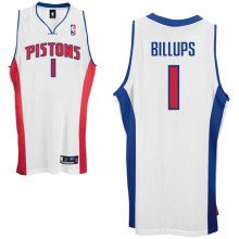 Detroit Pistons #1 C Billups Home White