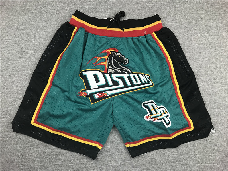 Pistons Green Pockets Just Don Mesh Shorts