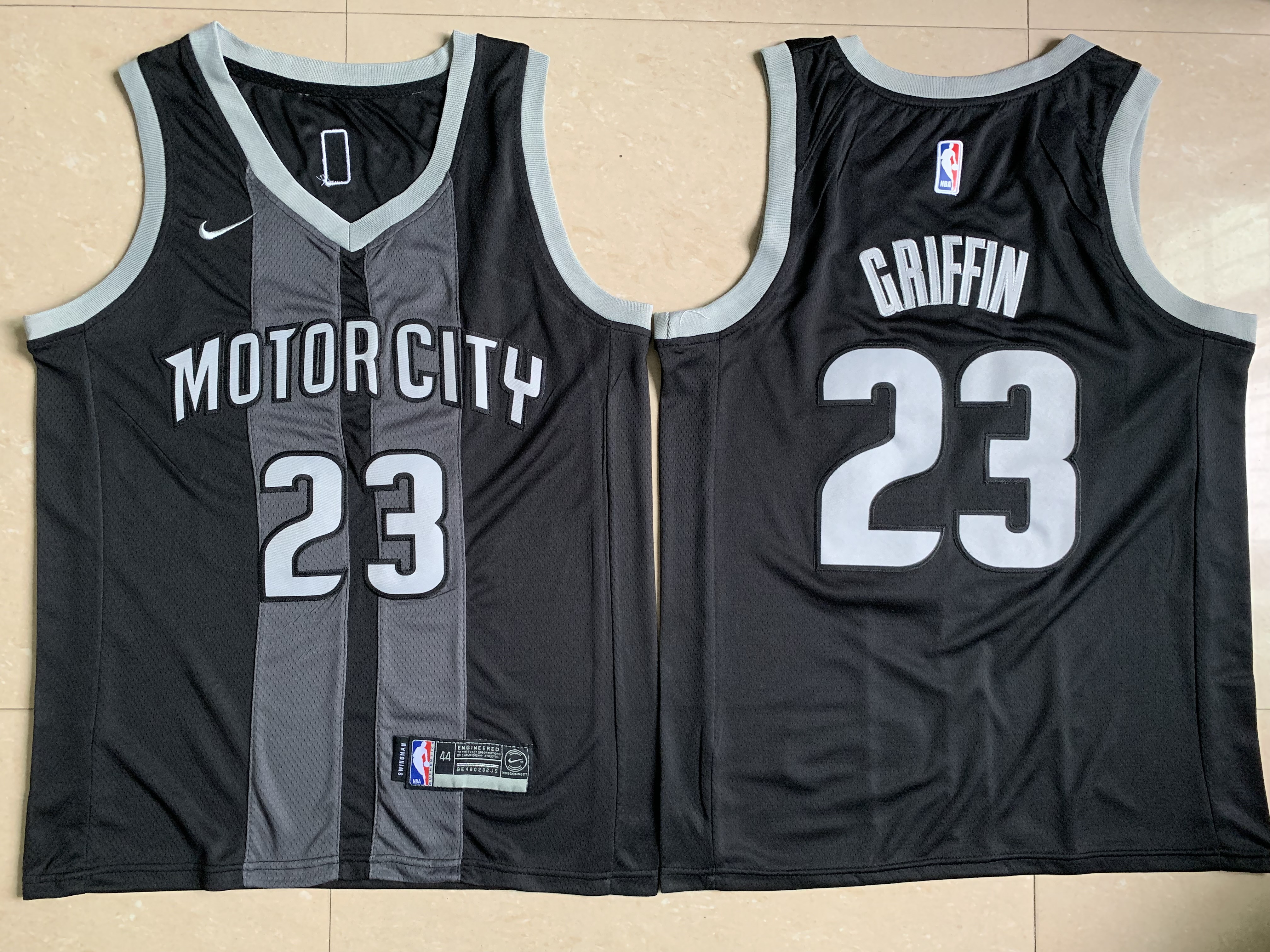 Pistons 23 Blake Griffin Black City Edition Nike Swingman Jersey