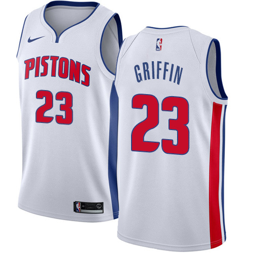 Nike Pistons #23 Blake Griffin White NBA Swingman Association Edition Jersey