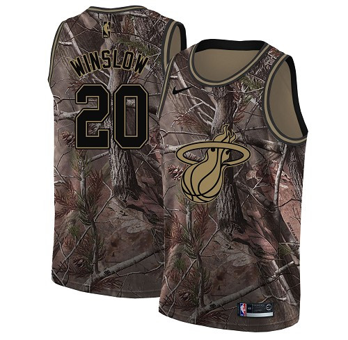 Nike Heat #20 Justise Winslow Camo NBA Swingman Realtree Collection Jersey