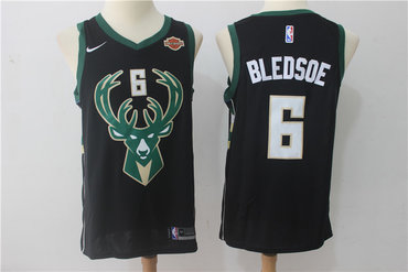 Bucks 6 Eric Bledsoe Black Nike Swingman Jersey