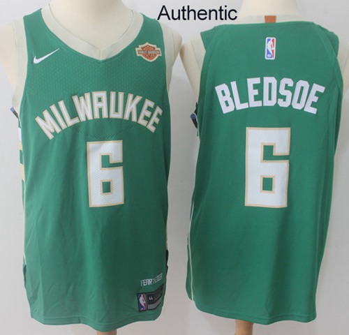 Nike Bucks #6 Eric Bledsoe Green NBA Authentic Icon Edition Jersey