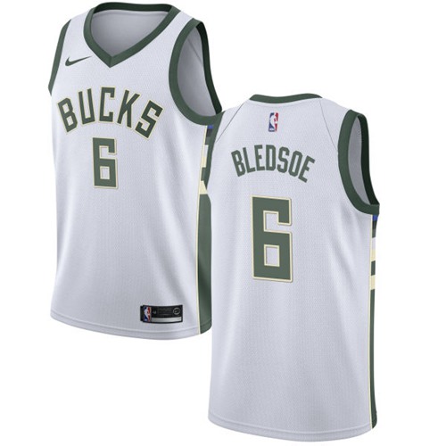 Nike Bucks #6 Eric Bledsoe White NBA Swingman Association Edition Jersey