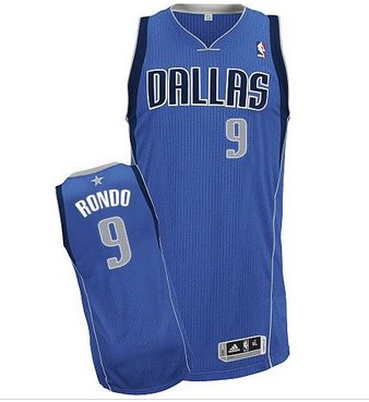 Revolution 30 Mavericks #9 Rajon Rondo Sky Blue Stitched NBA Jersey