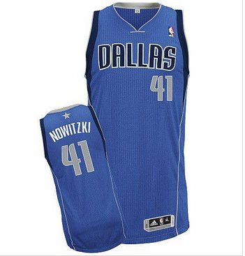 Revolution 30 Mavericks #41 Dirk Nowitzki Blue Stitched NBA Jersey