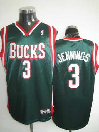 Milwaukee Bucks JENNINGS green jerseys