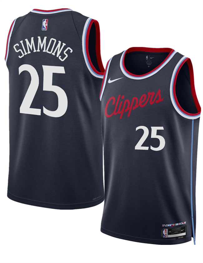 Men's Los Angeles Clippers #25 Ben Simmons Navy 2024 25 Icon Edition Stitched Jersey Men's Los Angeles Clippers #25 Ben Simmons Navy 2024 25 Icon Edition Stitched Jersey