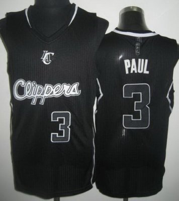 Los Angeles Clippers 3 Chris Paul Black Revolution 30 NBA Jerseys Los Angeles Clippers 3 Chris Paul Black Revolution 30 NBA Jerseys